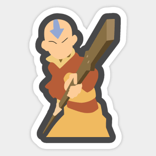 Avatar the Last Airbender Aang Minimalist Sticker